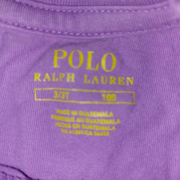Polo Ralph Lauren Little Girls T-Shirt, Size 3T, EUC - Picture 3 of 7